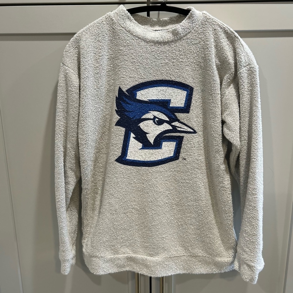 Woman’s Creighton Long sleeve Shirt - SM (cross between a sweatshirt / sweater)